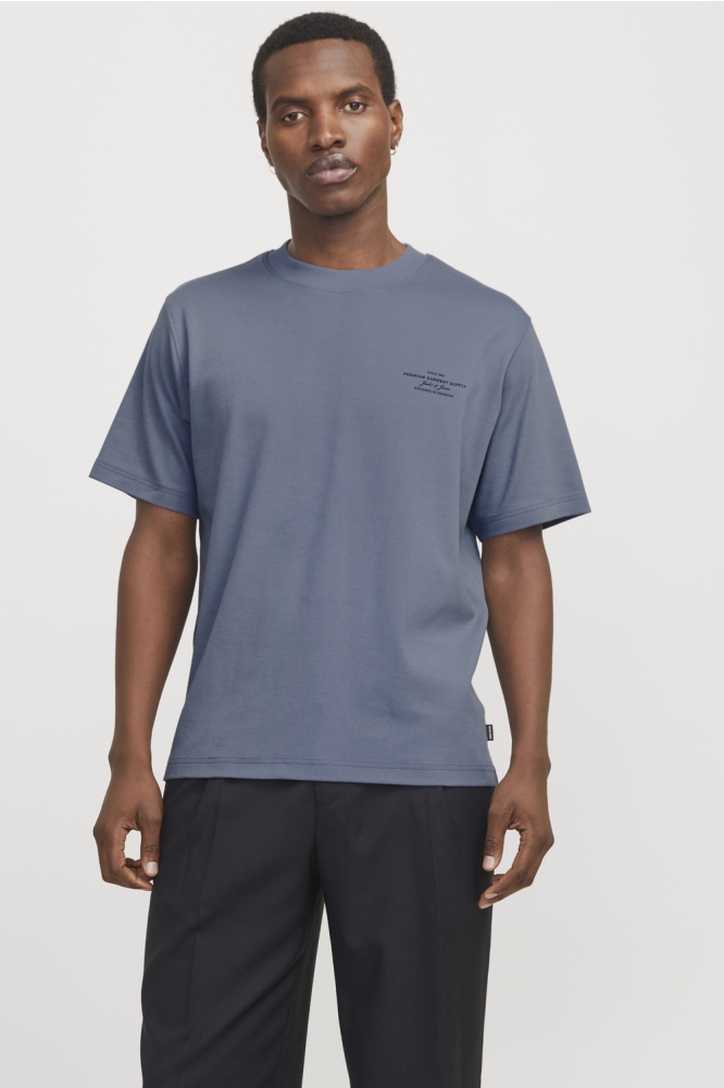 JPRBLACHAD BRANDING SS CREW NECK TE 12259357 FLINT STONE